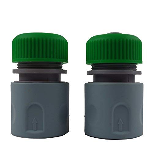 Opengardenweb Juego 2 Racores rápidos 1/2 "y 5/8 DE Cui 1 Agua Stop para Manguera riego y Lancia