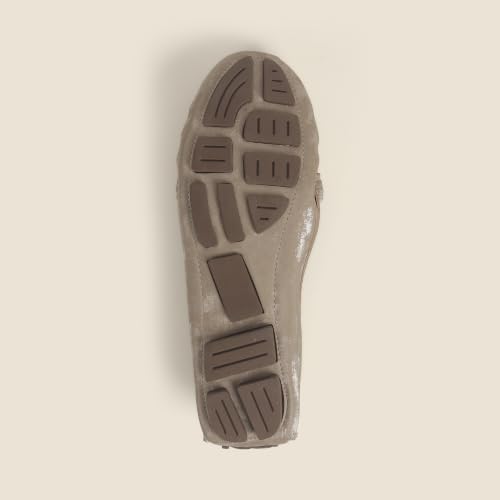 Image of Metro Women's Beige Slip On Closure Casual - Loafers with Flat Sole