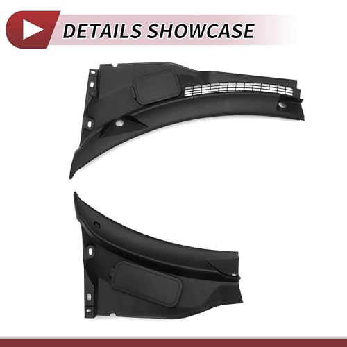HEROFFIX 1 Pcs Windshield Wiper Cowl Cover for Mini Countryman Base Windshield Cowl Replacement No.51719808095/51719808096 Black Plastic by HEROFFIX - Image 4