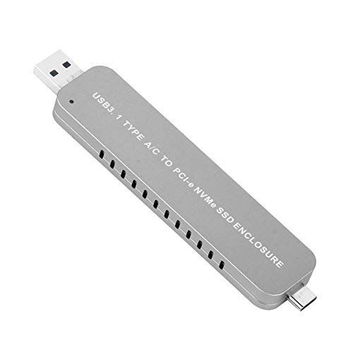 Adaptador JMT LM906 USB3.1 Type-A+C a M.2 NVMe SSD miniatura 2
