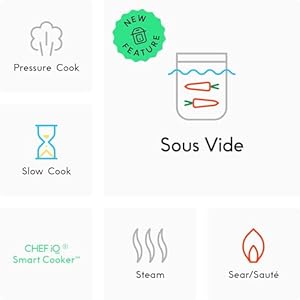   CHEF-iQ-Smart-Pressure-Cooker-10-Cooking-Functions-18-Features-Built-in-Scale-1000-Presets-Times-Temps-wApp-for-600-Foolproof-Guided-Recipes-Rice-Slow-Electric-MultiCooker-6-Qt