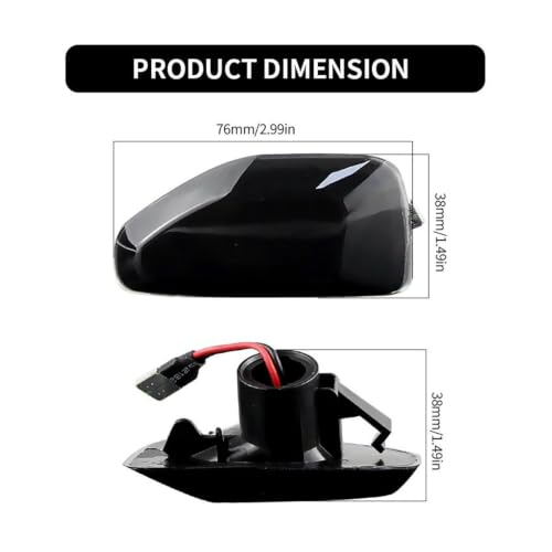 Luz led repetición señal giro OEM 261601801R para Sandero Stepway intermitentes dinámicos 2 uds 7