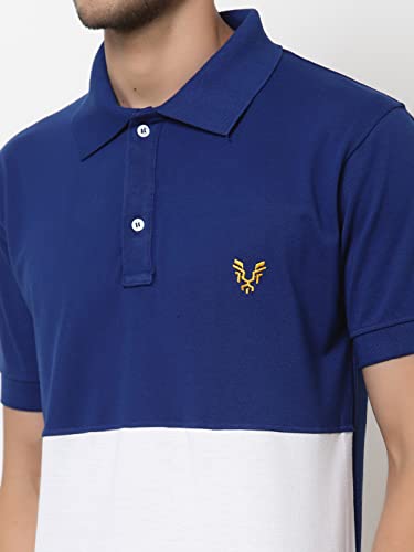 Image of UZARUS Mens Solid Cotton Regular Fit Polo T-Shirt