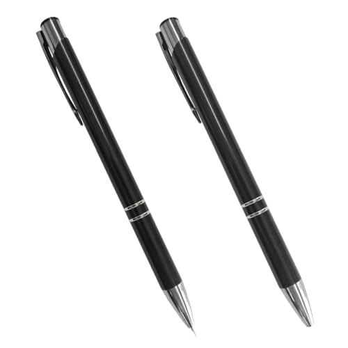 Image of 2PCS Pen Pin Weeding Tools for Vinyl, Stainless Steel Point Quick Air Release Vinyl Weeding Pen, Retractable Vinyl Film Air Release Pen Tip, Tint Tool Vinyl Pin Pen (Black)
