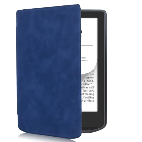 Funda para PocketBook Verse y PocketBook Verse Pro (modelo: PB629) – Funda delgada, ligera y protectora con función inteligente de apagado y encendido automático (azul)