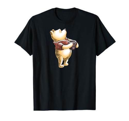 T-shirt Disney Winnie l'Ourson sketch à manches courtes pour adulte