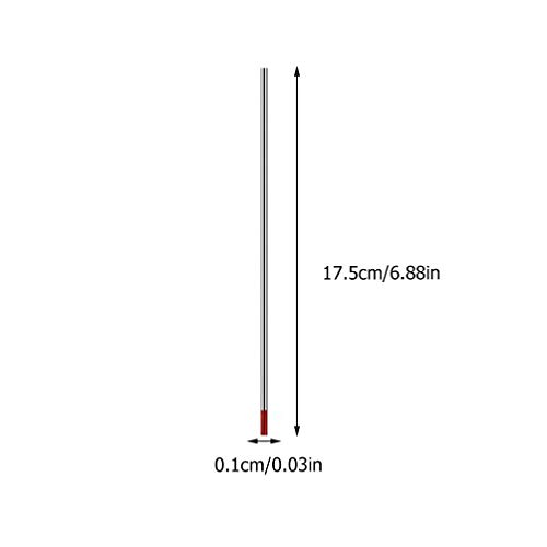 1 Pacote Eletrodo De Tungstênio Thoriado Eletrodos De Soldagem Toriados Eletrodo De Acabamento Aterr