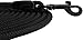 BronzeDog Rope Pro Training Dog Collar Braided No Pull Quick Release Round Lead Collars for Dogs Small Medium Large Puppy (30 FT Leash, Black)