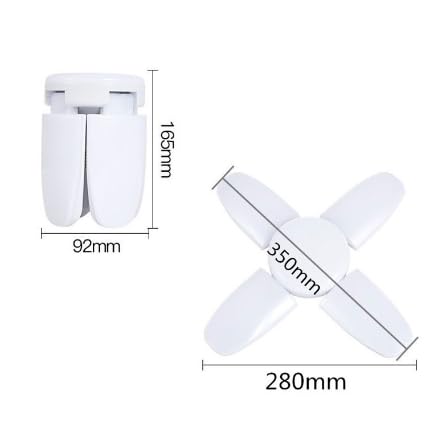 Lampada Led Dobrável 60w Pétala Bivolt Grande 35 cm