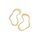 GKrtryDS Pendientes grandes de línea minimalista geométrica irregular para mujeres Fiesta de Navidad Regalo de joyería de moda Accesorios para orejas
