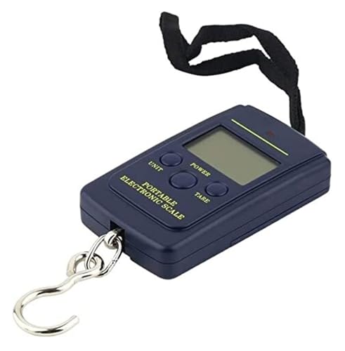 Digital Hanging Scale 40kg/10g, Portable Mini Electronic Weighing Scale with LCD Display, Multi-Unit Conversion for Kitchen, Fishing, and Travel