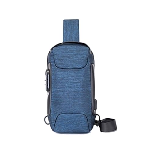 Sac à bandoulière antivol bleu pour éviter les vols dans les transports