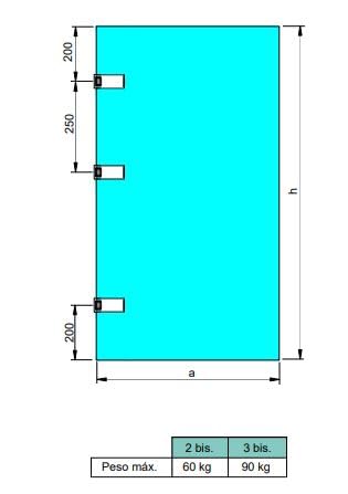 Emuca - Glass Door Hinge with Trim, Horizontal Hinge with 40mm Spade, for 8-12mm Door, Aluminium and Steel, Black Painted - Image 3