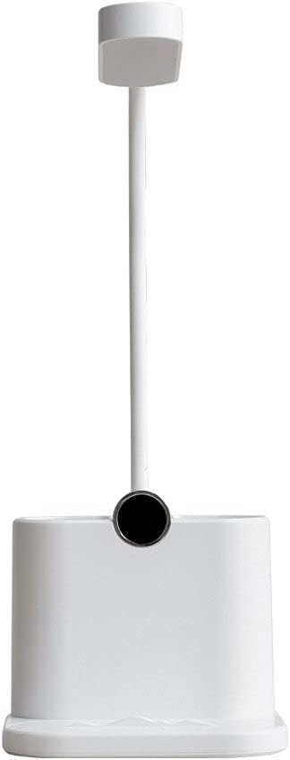 LED Desk Lamp with USB Charging Port - White, Pen Holder/Phone Holder, Smart Digital Display, Flexible Gooseneck, LED Rechargeable Desk Lamp with 3 Lightings Modes 3 Brightness Levels