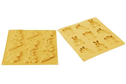 SILIKOMART HSH 03/B My Easter Cookies Baking Mould, Yellow, 30.5x30.5x1.6 cm - Image 3