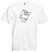 Produktbild Black Dragon - T -Shirt Herren - Party - Funshirt - Fasching Weiss - Domo Kun laufend L