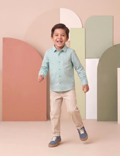 Image of Amazon Brand - Symbol Boys Regular Cotton All Over Printed Full Sleeve Shirt