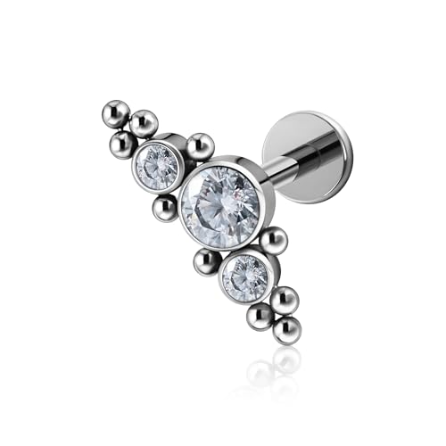 ブラッシュド レキシー スタッド ピアス