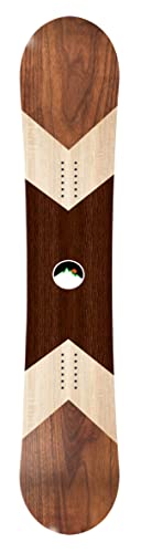 Snowboard Wrap 319 - Wood Design Snowboard Graphic Decal -