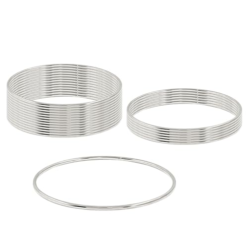 Waziaqoc 20 Pcs Dream Catcher Rings, 4 Inch Metal Craft