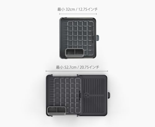 Joseph Joseph (Joseph Joseph) Extendable Steel Dish Drying Rack, Dish Stand, Basket, Grey [Authentic Product] 85153