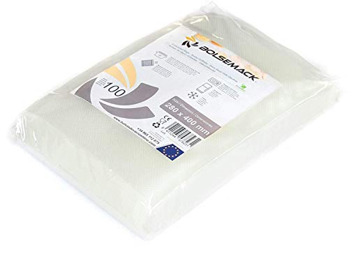 Vacuümzakken 280 x 400 (100 stuks) voor alle soorten huishoudelijke verpakkingen, Foodsaver Lacor, Caso, Tre Spade enz.