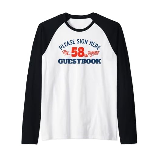 Libro de visitas de mi cumpleaños 58: regalos de cumpleaños 58 para mujeres Camiseta Manga Raglan