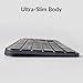 Keychron B6 Pro Ultra-Thin Wireless Keyboard, Full-Size ZMK with Numeric Keypad Quiet Typing, 2.4 GHz/Bluetooth 5.2/Wired Connection Long Battery Life, Compatible with Mac Windows Linux - Space Gray