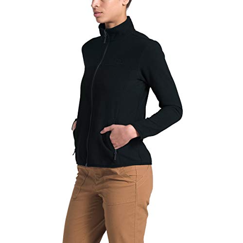 The North Face Women's TKA Glacier Full Zip Jacket, TNF Black/TNF Black, S