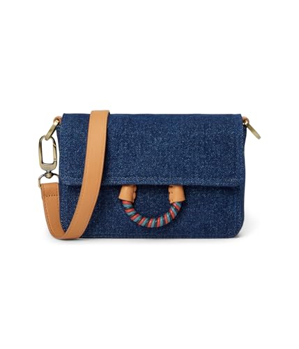 HOBO Sheila Swift Crossbody - Bags for Women - Credit Card Slots - Zippered Pocket - Adjustable Strapy Dark Denim One Size One Size