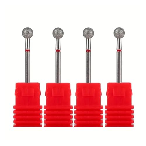 IMGASDCSD Broca eléctrica para uñas Juego de Brocas for cutículas for manicura y pedicura con Gel acrílico (Paquete de 4)