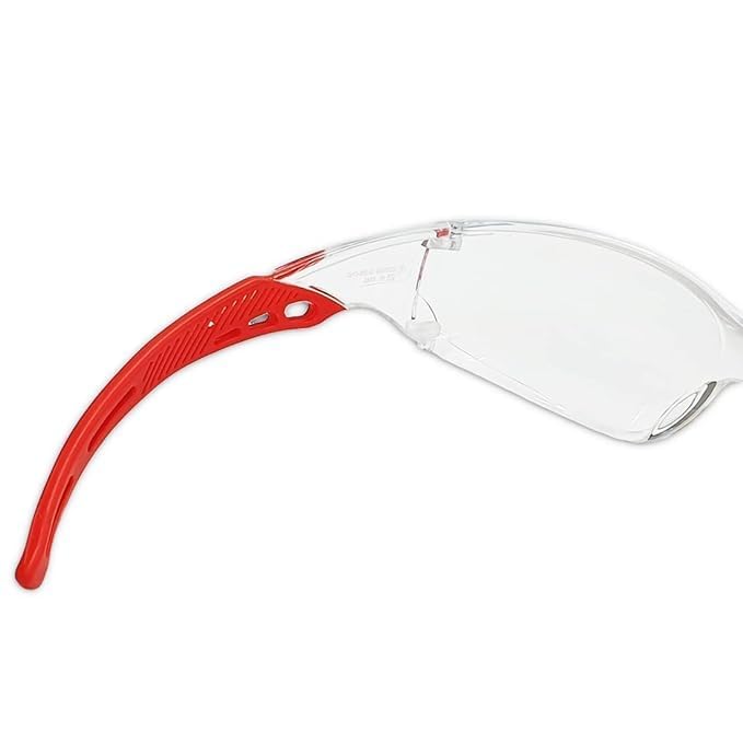Image of Safety Goggles | Anti-Fog, Scratch-Resistant Polycarbonate Glasses, Chemistry Labs, Riding Motorcycle, Transparent, Eye Protection Glasses Industrial, Cycling Car Driving (Clear - Pack of 2)