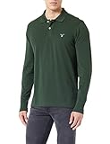 GANT Herren ORIGINAL Pique LS Rugger Polohemd, Storm Green, XXL