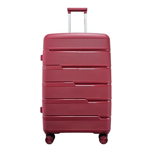 Mala de Viagem Grande 32kg em Polipropileno Cadeado TSA Rodas 360 Gladiador P2G (Cereja)