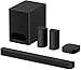 Sony BRAVIA Theater System 6 – 5.1ch Home Theater with Dolby Atmos & DTS:X, Wireless Rear Speakers & Subwoofer, Bluetooth, BRAVIA Connect (Model HT-S60)