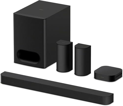 Sony BRAVIA Theater System 6 5.1ch Home Theater with Dolby Atmos & DTS:X Wireless Rear Speakers & Subwoofer Bluetooth BRAVIA Connect (Model HT-S60)