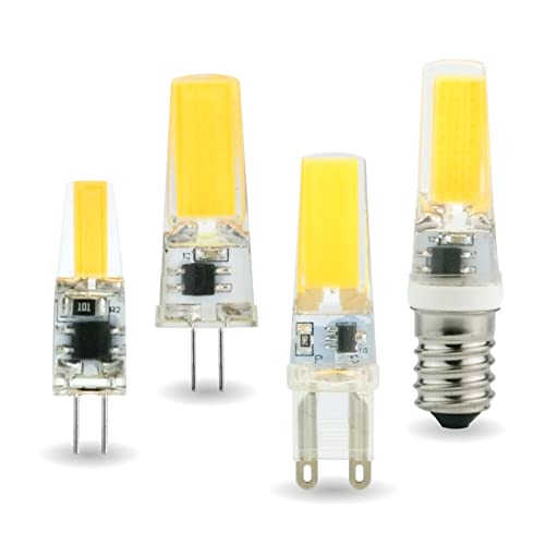 4  G4 G9 E14 LED 3 bg 6 bgd AC/DC 12 V 220 V LED v COB X|bgCgVfAnQvR[h/EH[zCg(Warm White,G4 3W AC DC 12V)