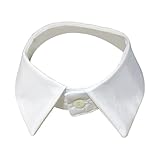 HUJIUTUO レディース ビクトリア朝ネック フェイクカラー ビンテージシフォンレイヤードネクタイアクセサリー コスプレコスチュームパーティーや日常用