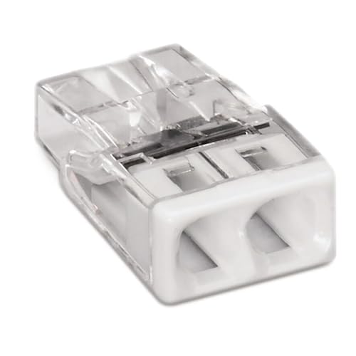 WAGO 100 Mini Bornes de Connexion Automatique 2 Entrées, Serre-joint