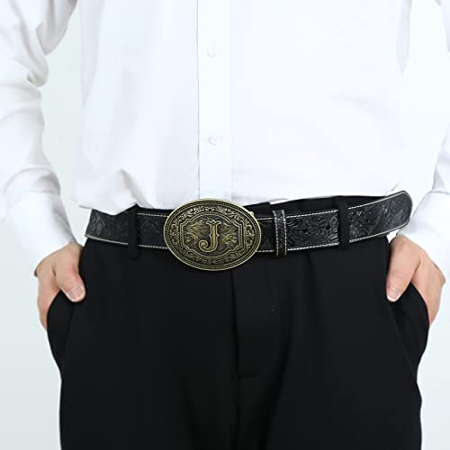 Fibbadet Belt Buckles Men- Initial Letters A To Z Western Rodeo Cowboy Cowgirl Belt Buckle For Men Boys Halloween Birthday Party Gifts thumb #3