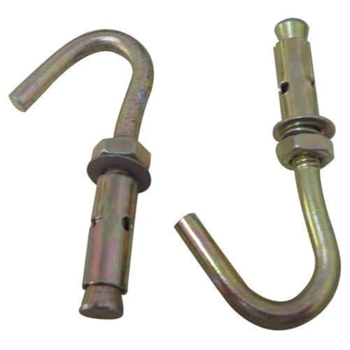 ABBASALI 2PCS CEILING FAN HOOK 10MM FOR HANGING FANS AND KIDS SWINGS CHAIR