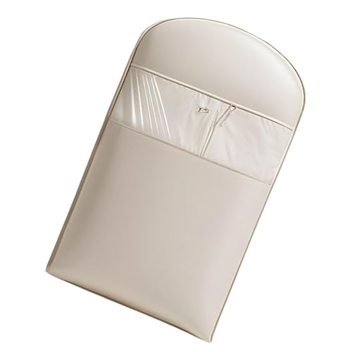 Garment Bags, Hangable Coat Storage Organizers, Dustproof Protective Covers with Self-Compression Zipper, Space Saving Clothing Holder Jackets, Ideal for Closet Travel Use, Satin