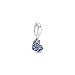 Price comparison product image Pandora Stellar Blue Pavé Tilted Heart Dangle Charm 799404C01