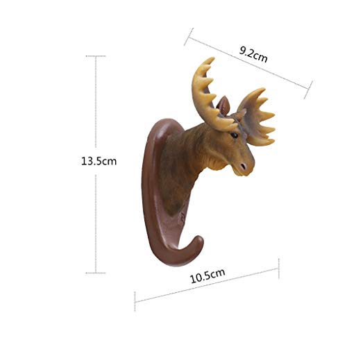 Patère murale animalière rétro aux finitions sculptées d'exception