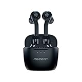 ROCCAT Syn Buds Air True Wireless Earbuds for Mobile Gaming with Dual-Microphones, for Nintendo Switch, Windows, 7, 8.1, 10, 11, Mac, iPad, and iPhone – Black