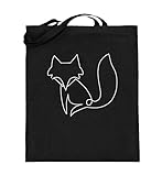 Moderna bolsa de yute con asas extralargas (70 cm) en tamaño universal (38 x 42 cm), transporta todo tu pertenencia a la vida cotidiana.