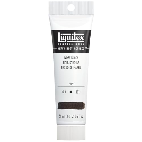 Image of Liquitex Professional Heavy Body Acrylic Paint, 2-oz Tube, Ivory Black