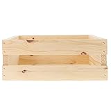 LEISURE ARTS Good Wood Wooden Crate, Wood Crate Unfinished, Crates For Display, Crates For Storage, Wooden Unfinished, Pine, 14