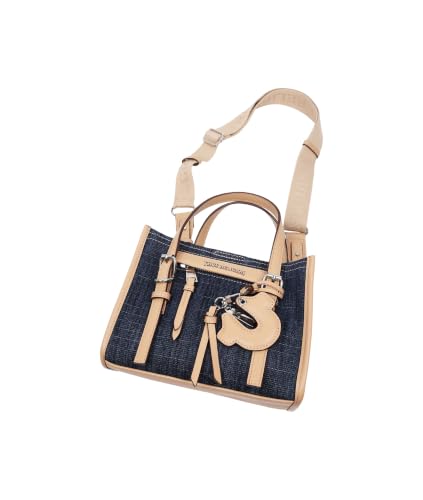 Bolso tote mini de denim True Religion | Denim oscuro | Bolsos tote pequeños para mujer con correa cruzada | Bolso bonito | Bolso diario para mujer miniatura 3