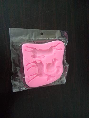 Bousg Squirrel Fawn Bunny Shape Silicone Ice Cube Mold Silicone Fondant Mold Chocolate Mold Soap Mold For Decorating Cakes #TOP5